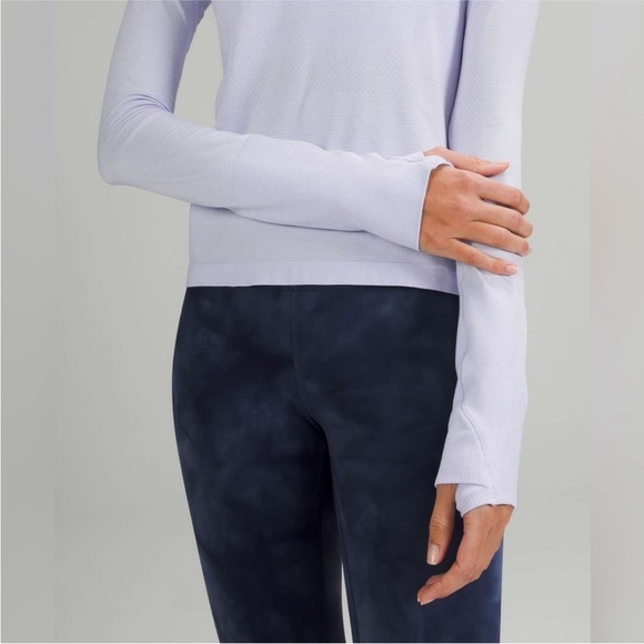 Lululemon Swiftly Tech Long Sleeve Shirt 2.0 Race Length Light Purple blue lilac - Picture 2 of 6